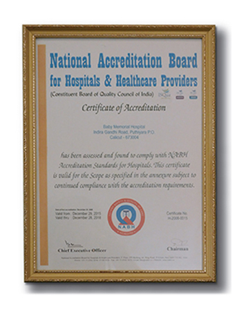 National Accredition board for hospitals & healthcare providers (NABH)