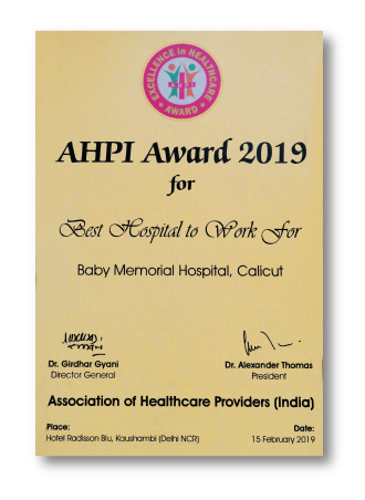 AHPI 2019 Best Hospital to work for